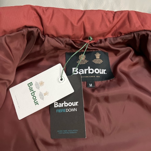 NWT - Barbour Water Repellent Thick Tarben Quilted Unisex Jacket - Men M/Women L - Picture 10 of 12